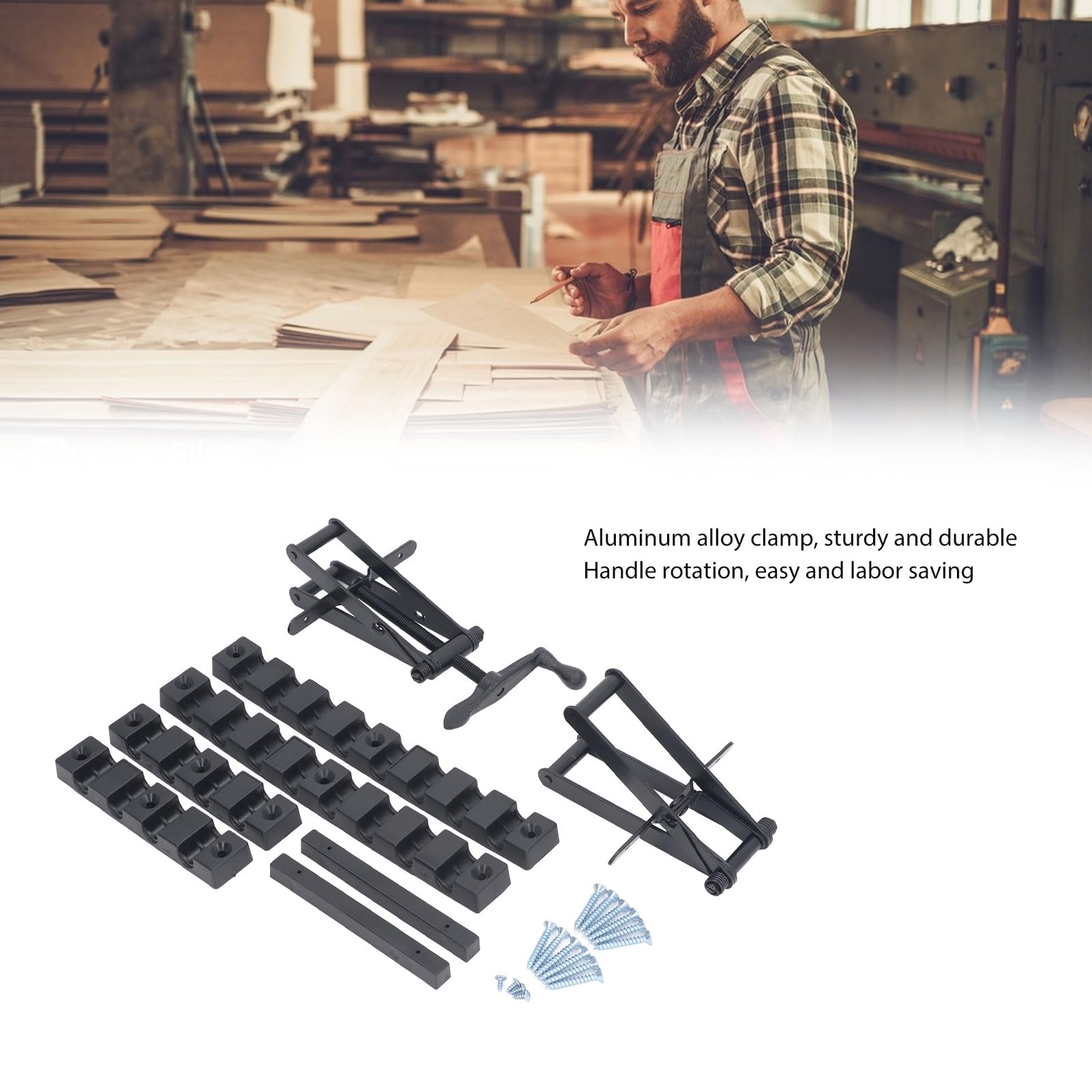 4-kierunkowy zacisk zwalniający ciśnienie Panel drewniany ze stopu aluminium Mocowanie narożne System mocowania Zestaw wsporników do obróbki drewna do projektów związanych z
