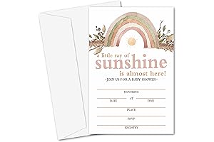 Rainbow Baby Shower Invitation Cards for a Colorful Celebration