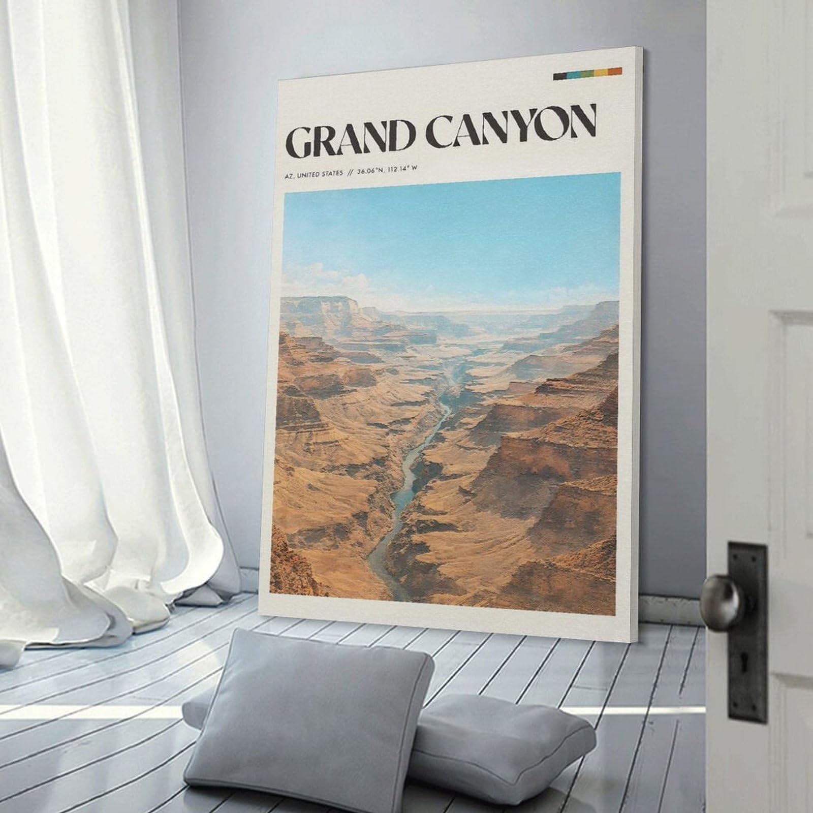 Junmoney Grand Canyon National Park Room Decor Wall Art 20x30inch(50x75cm), for Bedroom Walls, Guest Spaces Or Lounges, An Easy Wall Refresh for Bedrooms