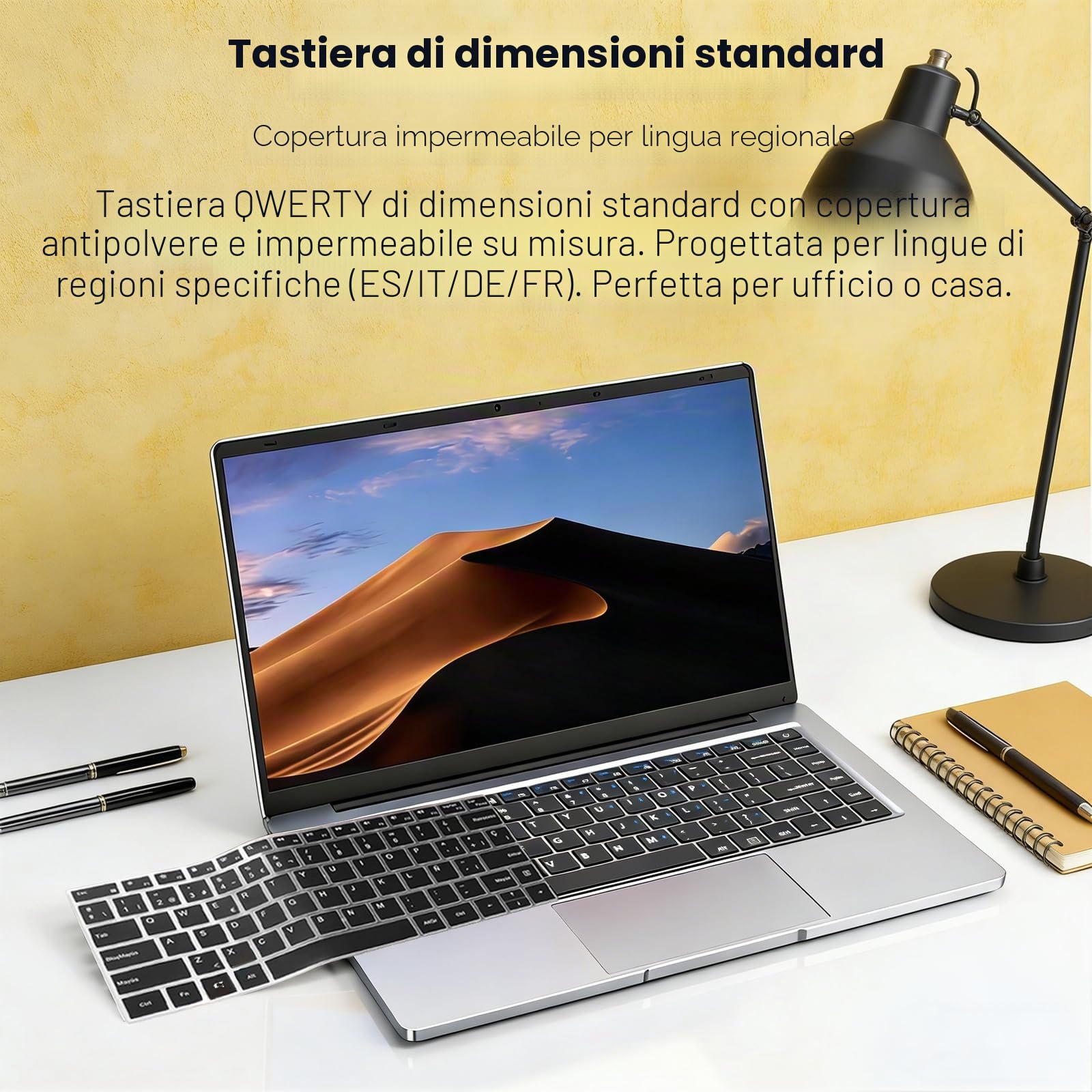 Kayoote 2026 Laptop da 14,1 Pollici, Computer portatile, Portatile 8 GB RAM 128 GB SSD, Pentium N3710, Display HD Notebook Laptop, 180°Chiusura Aperta, 4000 mAh, WiFi5, Supports TF Cards