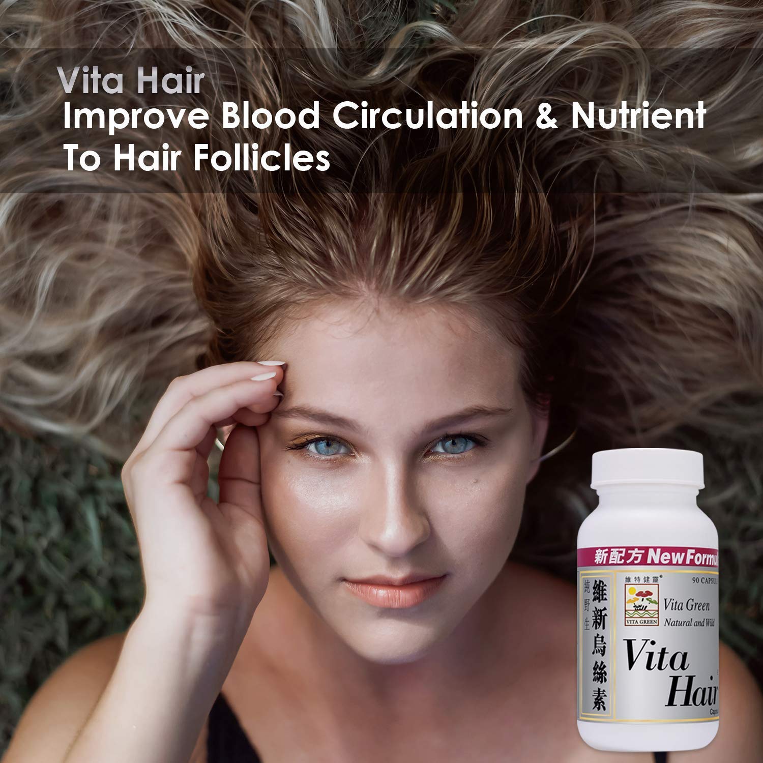 Buy Vita Hair Growth & Hair Loss 100 Natural Herbs Potent Formula for Greying Thinning Hair