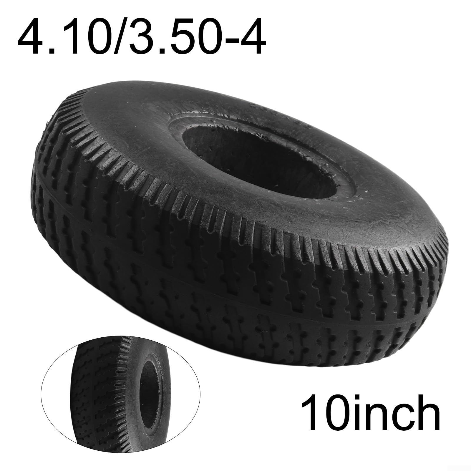 Pneumatico solido da 10 pollici,4.10/3.50-4 '', Ruota 260X85mm, Ruote pneumatiche per carriola, Camion di sacchi, carrello, camion a mano
