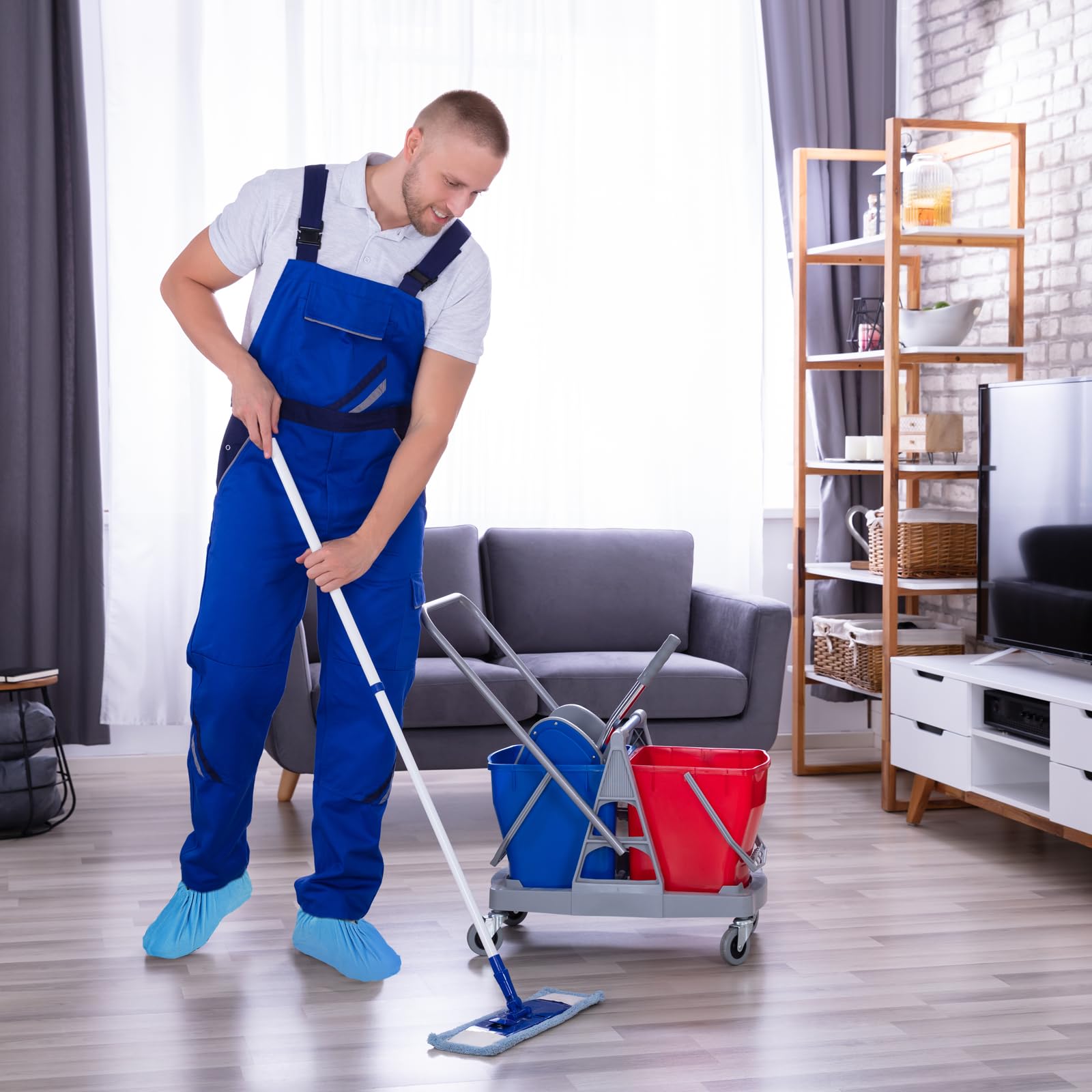 PATIKIL Couvre-chaussures réutilisables et antidérapants lavables pour la maison, le bureau, l'intérieur et le sol