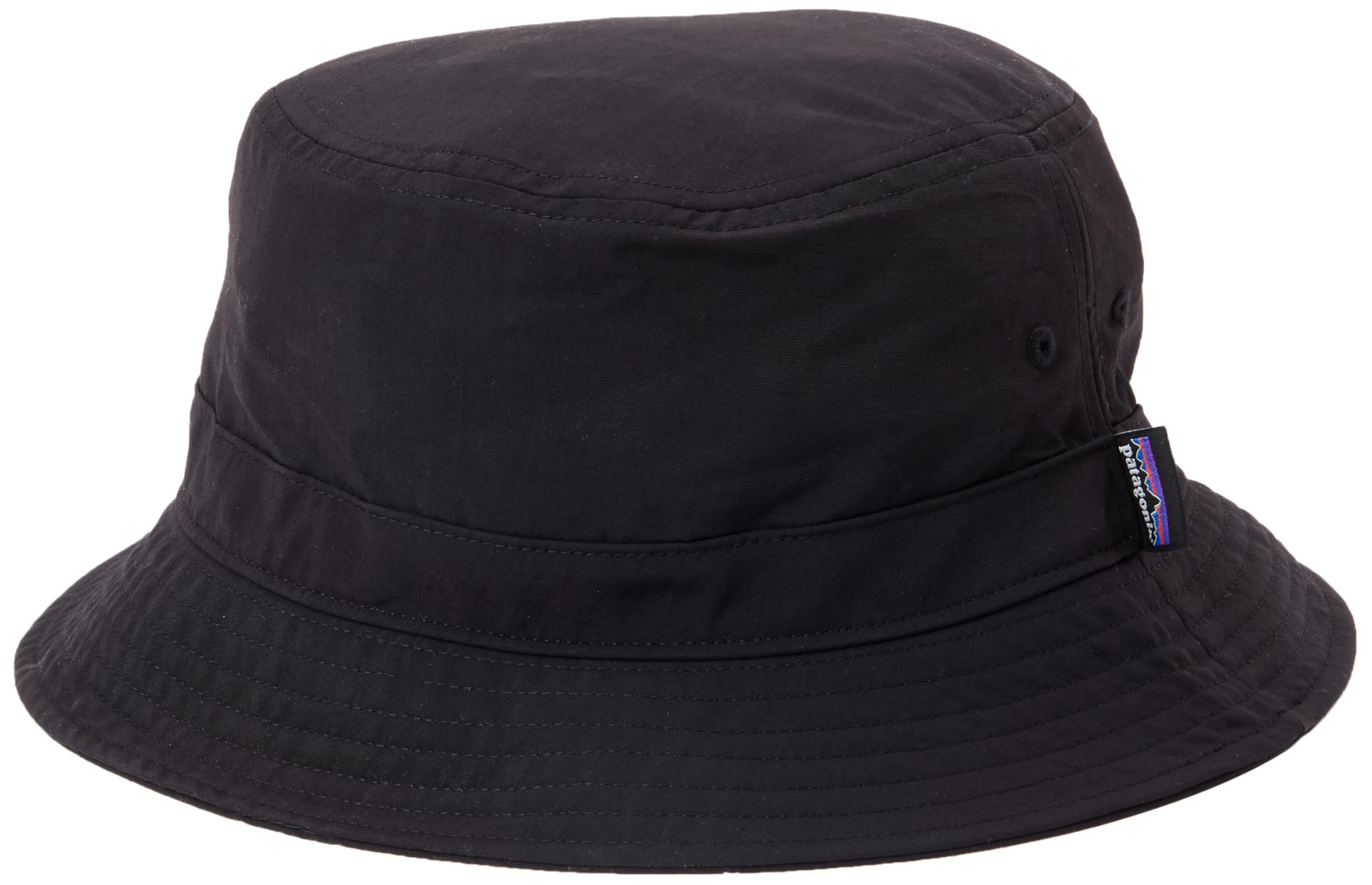 PATAGONIA Wavefarer Bucket Hat Beret, Black/White, L