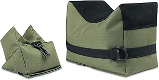 Feyachi Shooting Rest Bags Sandbags for Targets Shooting-Sports, Heavy Duty 900D Oxford Fabric, Front & Rear Support Stand Holders for Gun Rifle Shooting - Unfilled