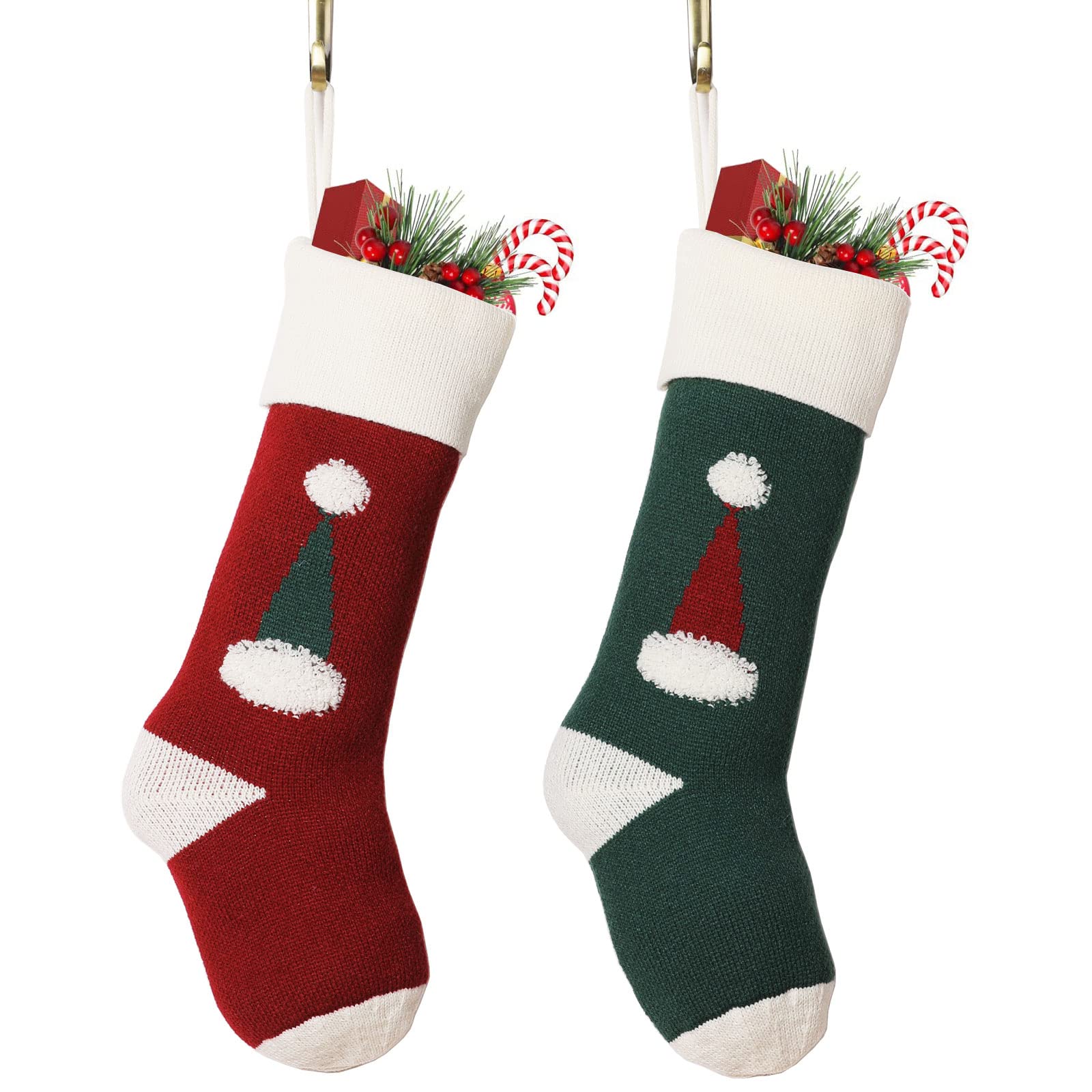 Bottes de Noël en toile de jute de 45,7 cm pour habiller votre cheminée et vos soirées d'hiver