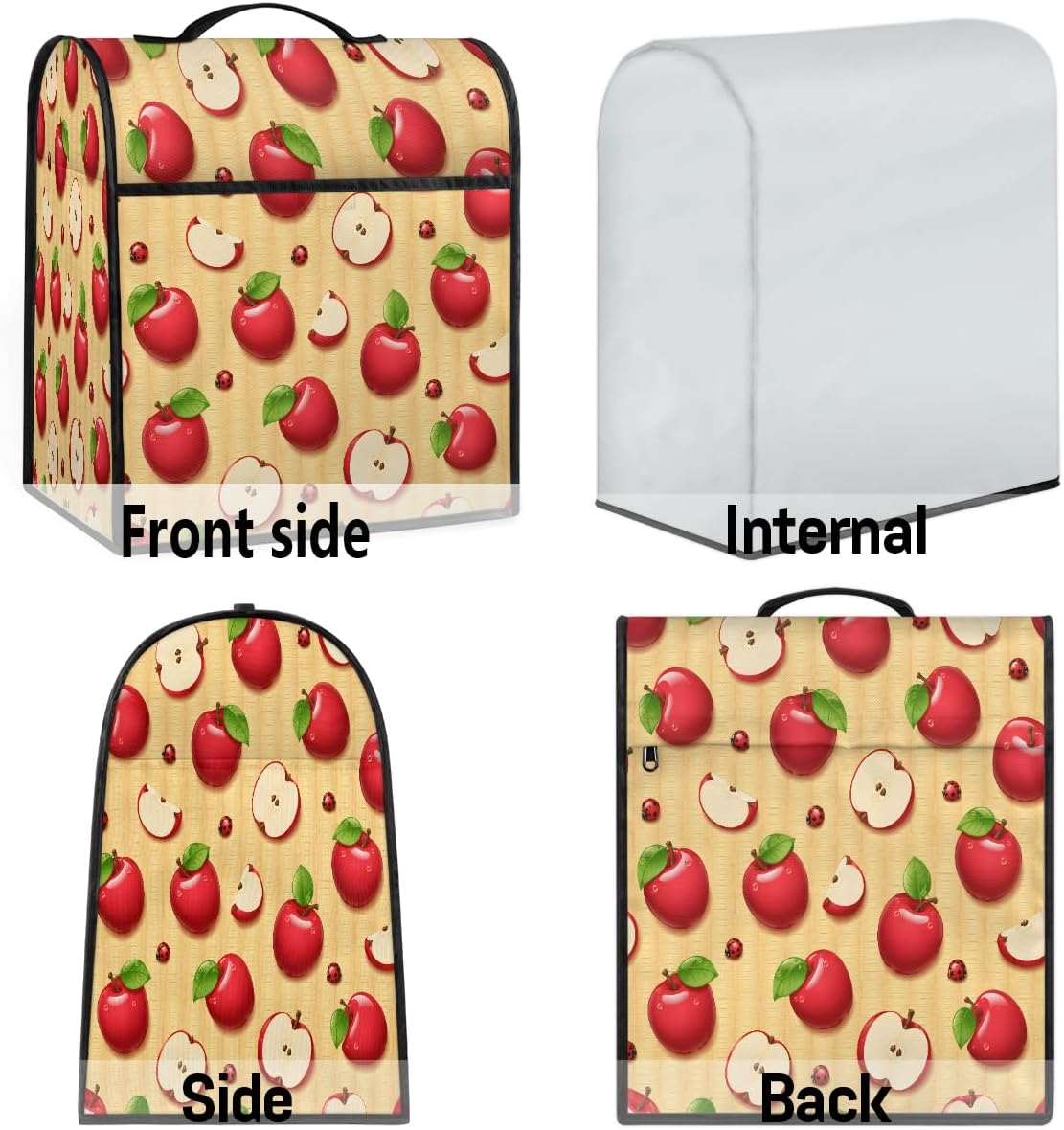 Vintage Apples Kitchen Aid Mixer Cover Stand Mixer Cover 5-8 Quart | Vintage Apples Kitchen Aid Mixer Cover with 5-8 Quart Tilt Head Coffee Maker Dust Covers Foldable Kitchen Aid Mixer