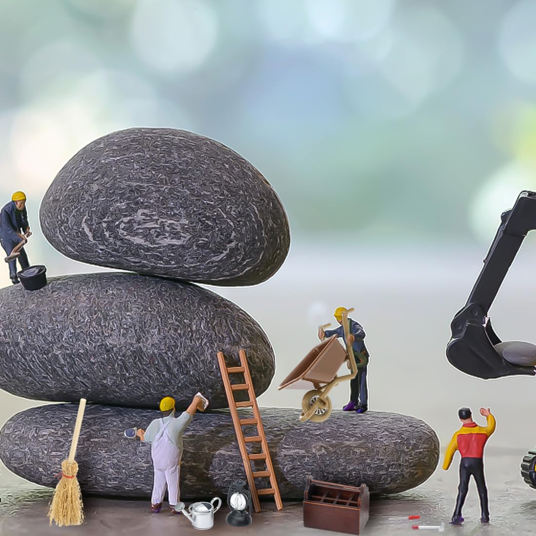 Set di Cassette Degli Attrezzi in Miniatura, 13 Pezzi Accessori Bambole per Gnomi di Natale, Accessori Casa Bambole per la Casa Delle Bambole Decorazione del Giardino in Miniatura