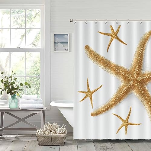 Miniatura 345 de Cortinas de ducha de baño con ganchos, 72 x 92 pulgadas, cortina de ducha de tela impermeable con diseño de flores y pájaros, cortina de ducha