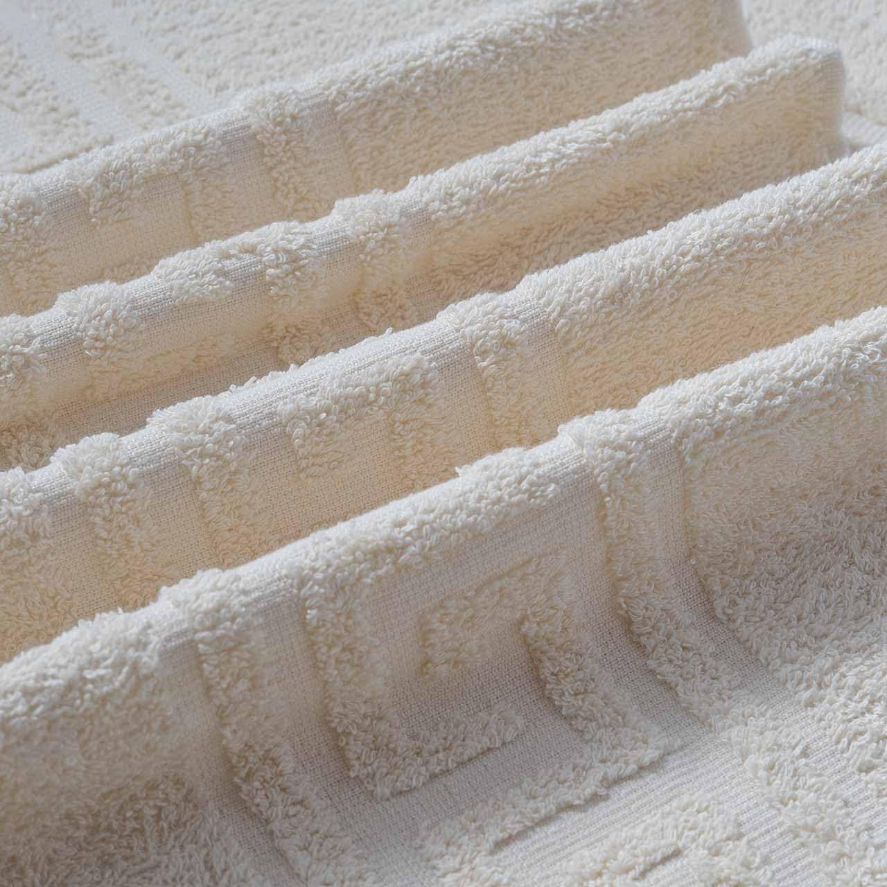 nice homeit Set 2 Asciugamano da Bagno grandi 100x150 cm – Extra Large Telo Bagno in 100% Cotone Filato ad Anello – Extra Morbido e Assorbente. MADE IN ITALY (BEIGE)