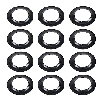 12 Pack Push-On Push Nuts for 5/8" Dolly Axle Rods, Spring Steel Wheel Lock Washers, Hardware Nuts for Dolly Wheels Replacement Accessories