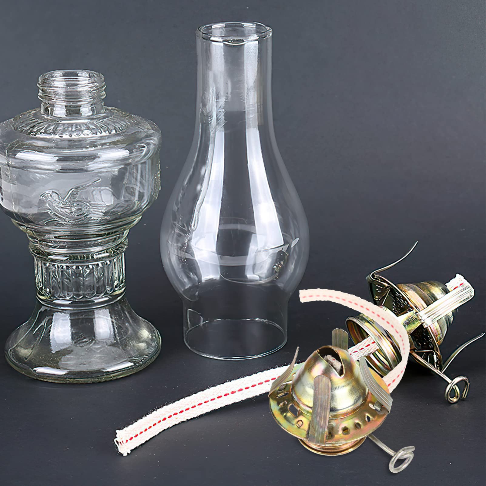 Ciieeo 2pcs Oil Lamp Wick Holder Kerosene Lantern Wick Accessory for Antique Kerosene Lamp