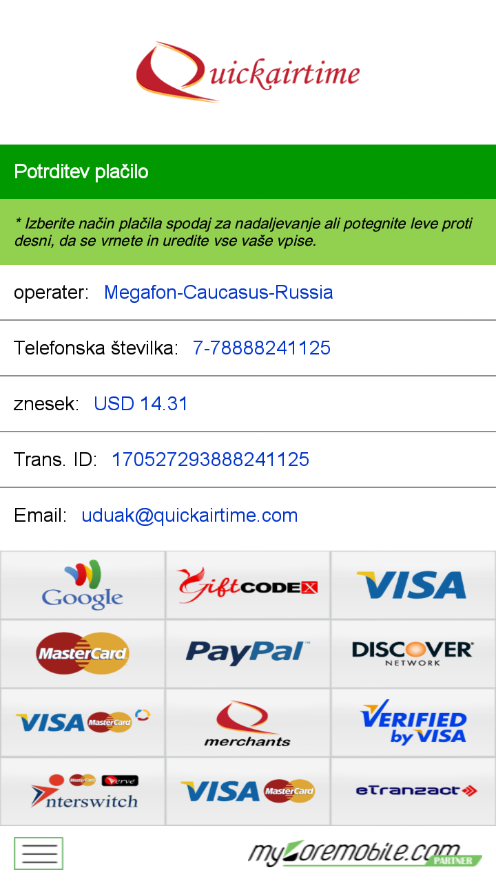 Quick AirtimeAmazon.deAppstore for Android