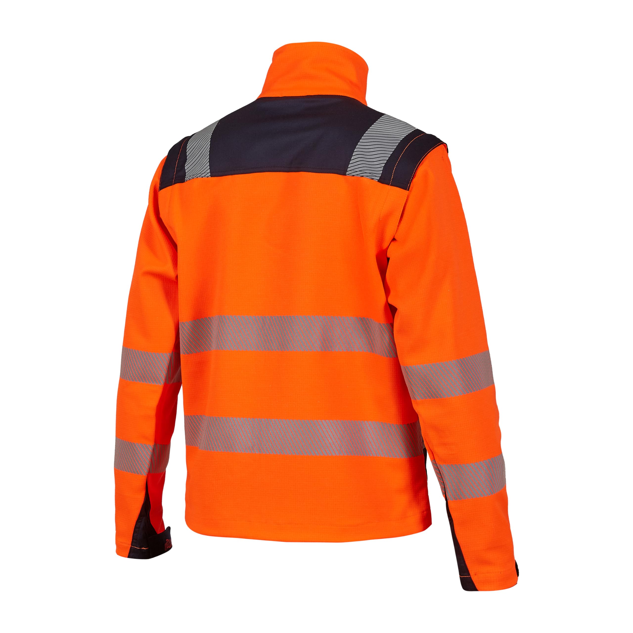 U-POWER | Giacca da Lavoro BEA, Maniche Stretch, Trasformabile in Gilet, Tasche Multifunzionali, Bande Catarifrangenti per Alta Visibilità, 52% Poliestere 44% Cotone 4% Spandex