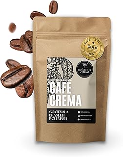 Café Crema | Ganze Bohne oder Gemahlen | 100% Arabica Premium Kaffee mit Aromen von Schokolade Toffee und gerösteten Nüssen | Goldmedaillen Gewinner 2024