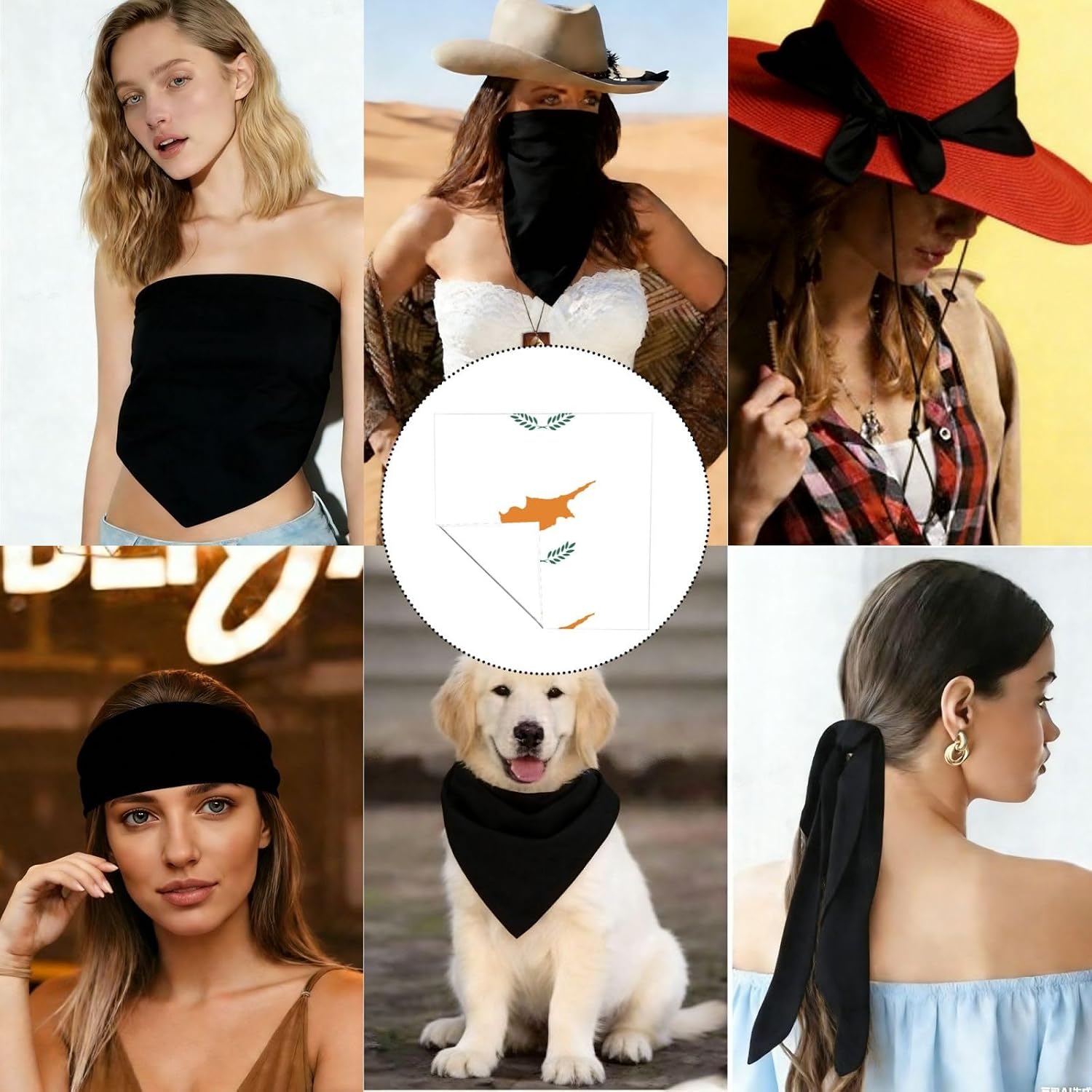 Classic Multi-Use Bandanas Soft Scarf Handkerchief For Men Women | Feel Soft Polyester, Bulk Pack, Multi-Use As Head Scarf, Neck Wrap And Pet Decorative Accessory For Men And Women
