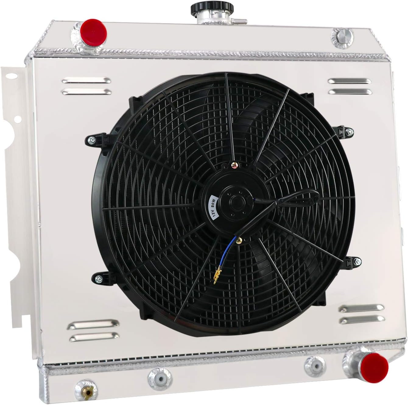 4 Row Radiator Shroud Fan For 68-74 Dodge Coronet Plymouth Barracuda Small Block