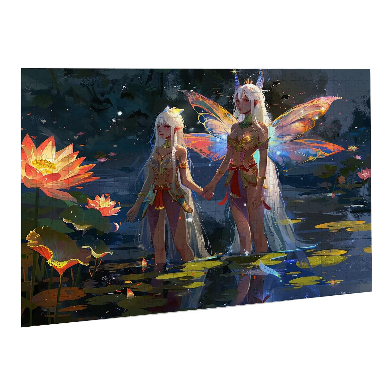 Skrzydła, 4000 elementów, puzzle 3D dla dorosłych, wymagająca łamigłówka, gra logiczna dla całej rodziny, prezenty dla mężczyzn i kobiet, puzzle bożonarodzeniowe, dekoracja domu, temat: kobiety 1 K0F