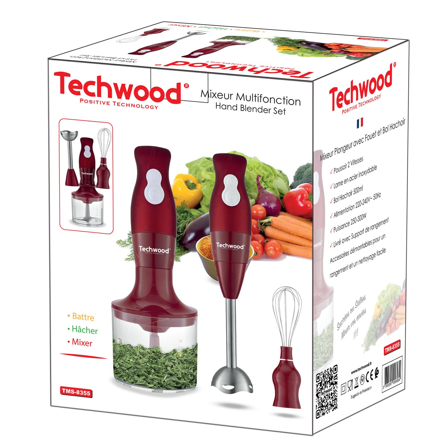 Batidora multifunción - 300 W Techwood
