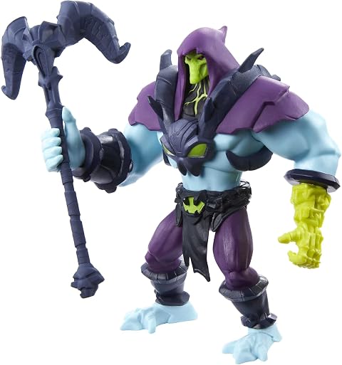 Masters of the Universe HBL67 - He-Man and the Masters of the Universe Skeletor Actionfigur, MOTU-Actionfigur basierend auf der Zeichentrickserie zum Nachspielen, bewegliche Kampffigur, ab 4 Jahren