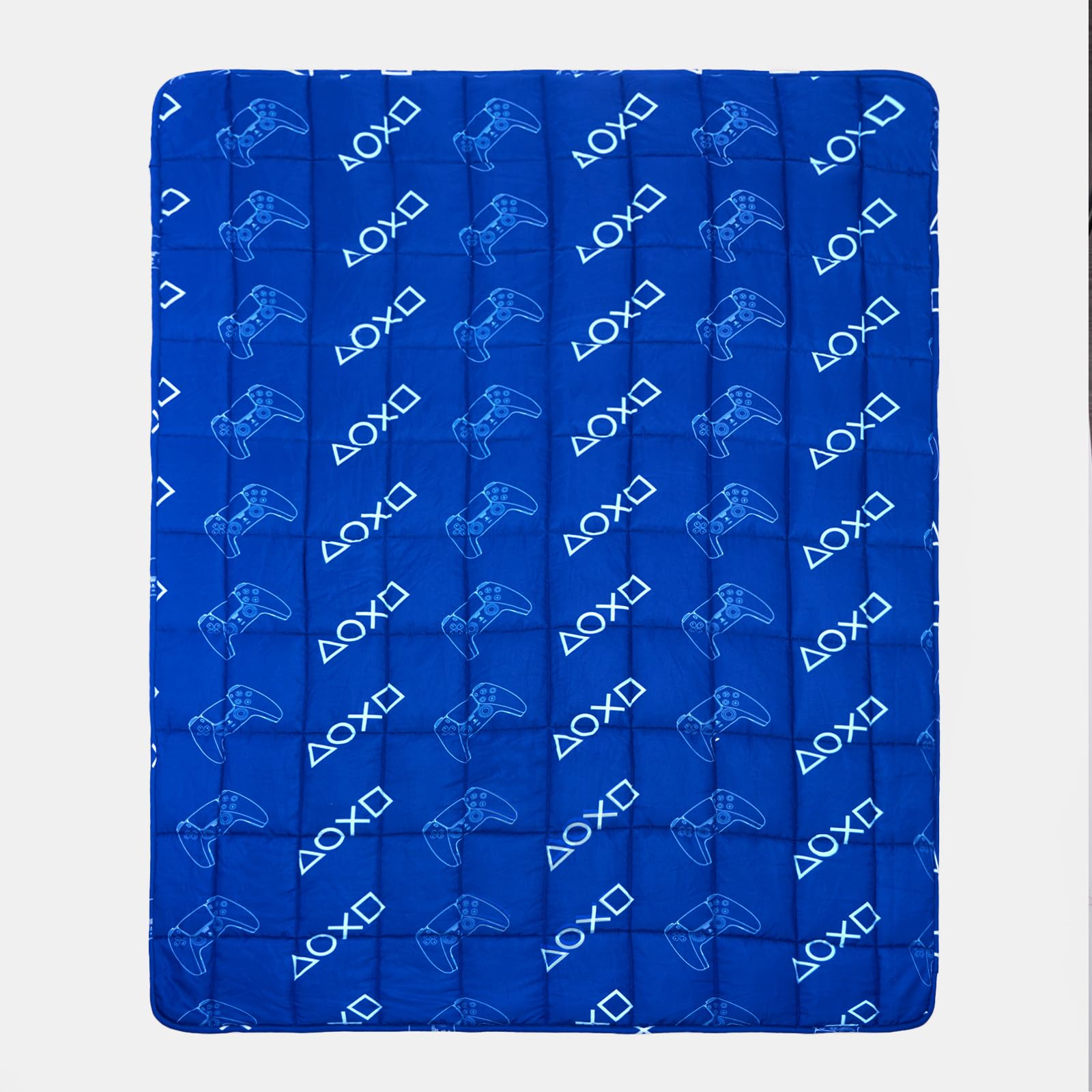 OHS PlayStation Weighted Blanket 3kg, PlayStation Gifts for Men Weighted Blanket Double Be...