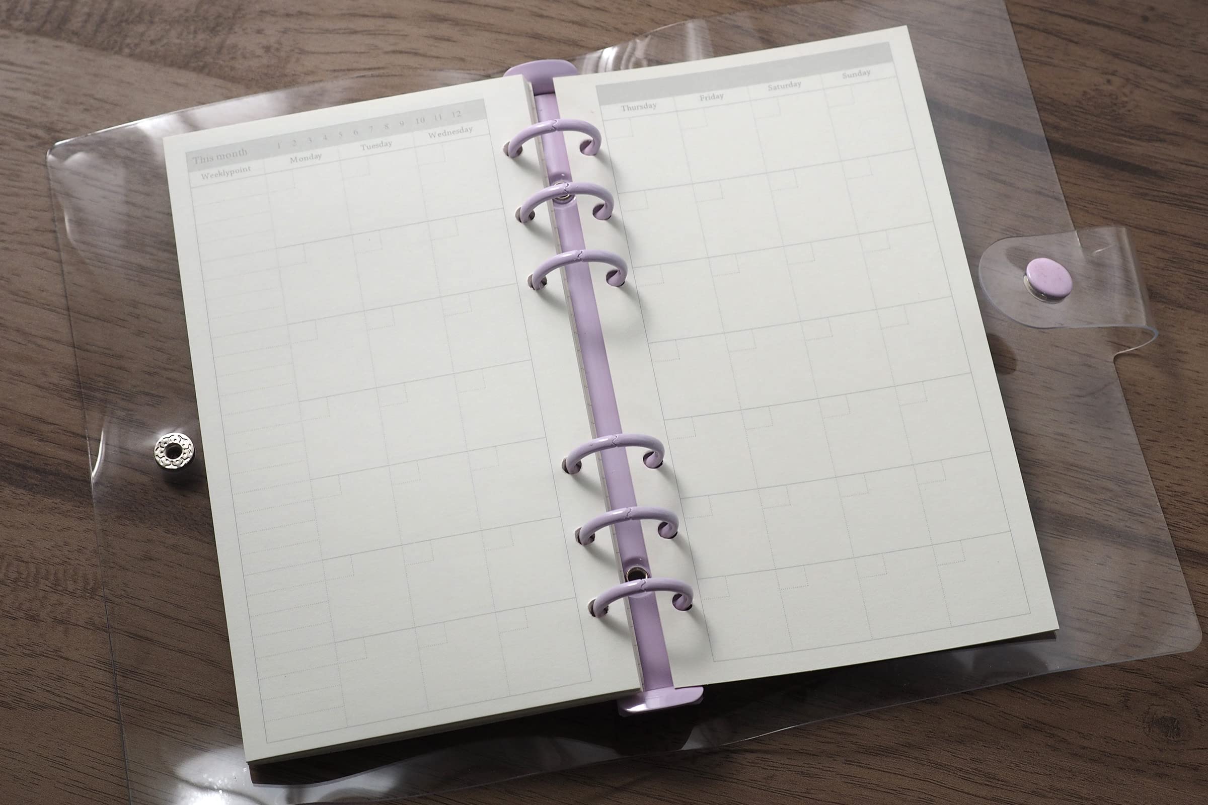 Amazon.co.jp: TSUKURIRO リフィル 紙 6穴 システム手帳用 セット