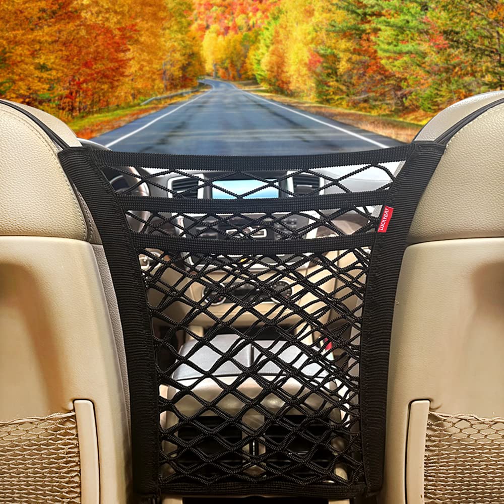 Luckybay 3-Layer Car Mesh Organizer, Seat Back Net Bag, Barrier of Backseat Pet Kids, Universal for Car, SUV (B0B1HFG52N) Amazon Price History, Amazon Price Tracker