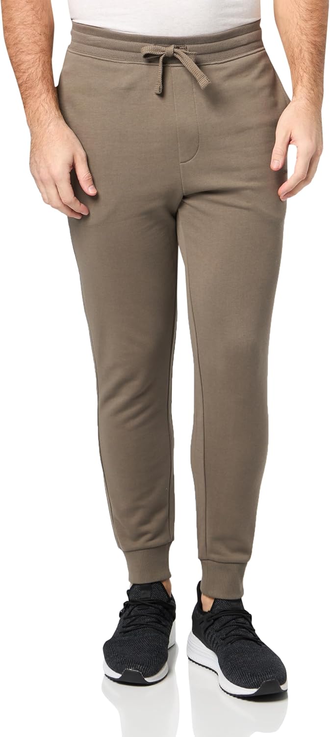 HUGO Men's Hit Logo French Terry Cuffed Joggers