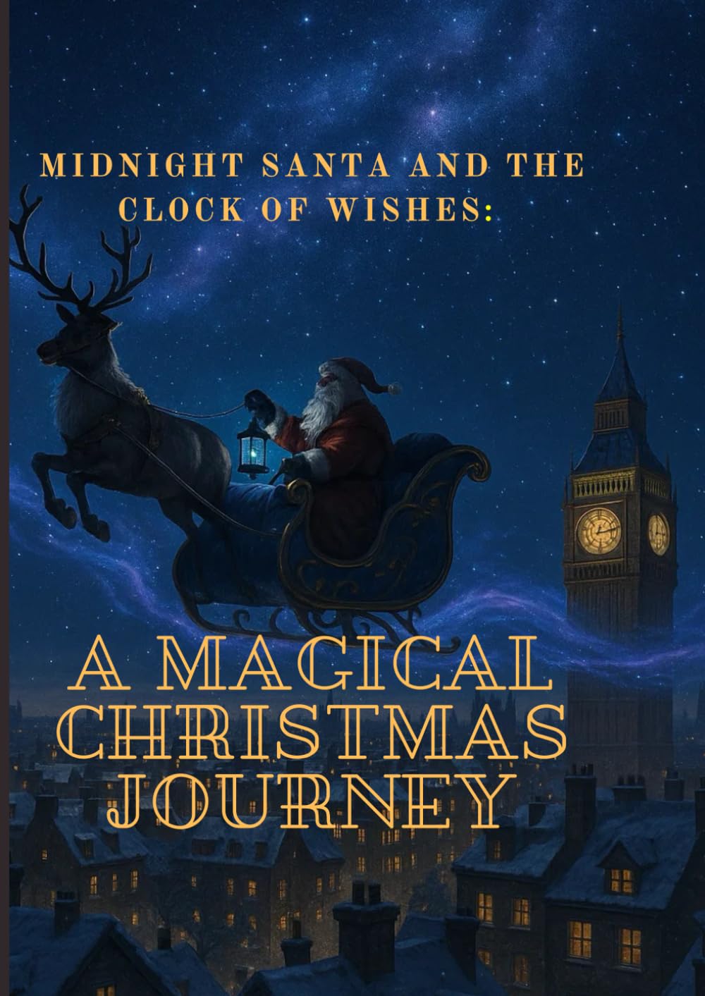 Midnight Santa and the Clock of Wishes: A Magical Christmas Journey: A Winter Heartwarming Christmas Picture Book for Kids Who Believe in Magic bedtime story book for kids age |2-8|
