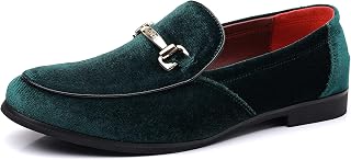 Mens Dress Shoes Loafers Business Classic Suede Luxury Copper Chain Party Wedding Moccasins for Male