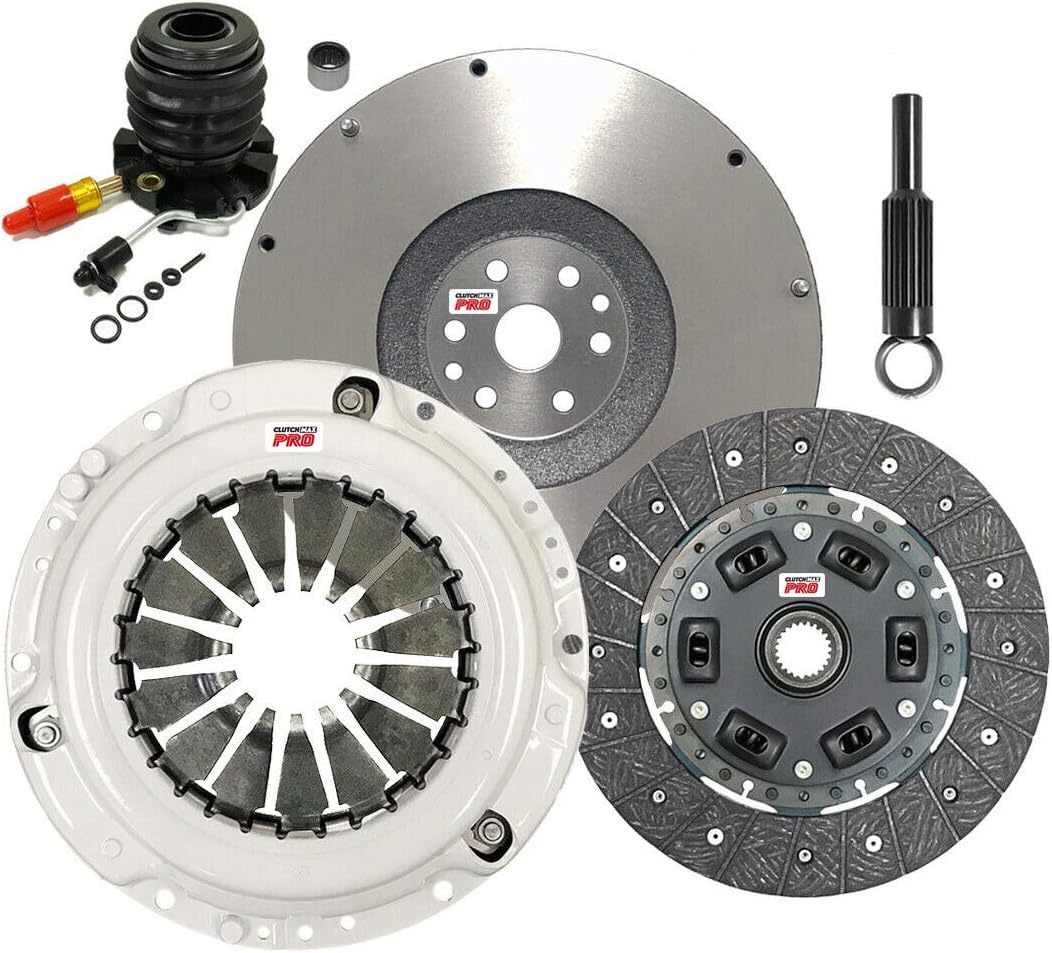 ClutchMaxPRO Heavy Duty OEM Clutch Kit with Flywheel with Slave Cylinder Compatible with 11/1994-2008 Ford Ranger B3000 3.0L (CP07141HDWS-FW167741-CK)