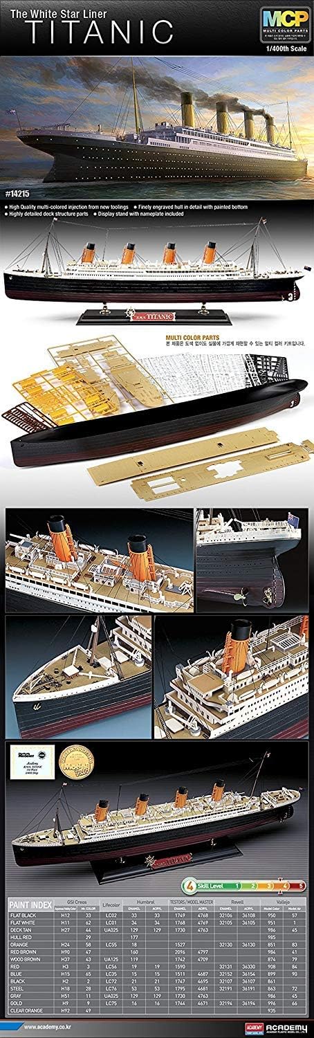 Academy Hobby Model Kits Scale Model : Battle Ships & Aircraft Carrier Kits (1/400 R.M.S Titanic MCP)