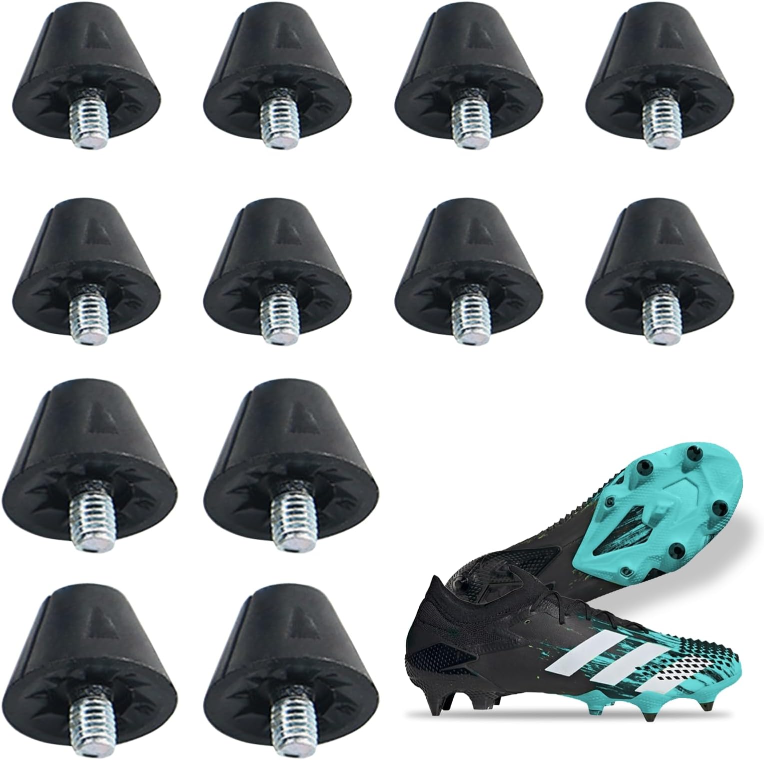 Spikes for Running Shoes,Football Boots Mens,Plastic Football Studs,Rugby Studs for Various Outdoor Activities,Mens Football Boots for Adult Children Men Boys Girls Soccer Shoes