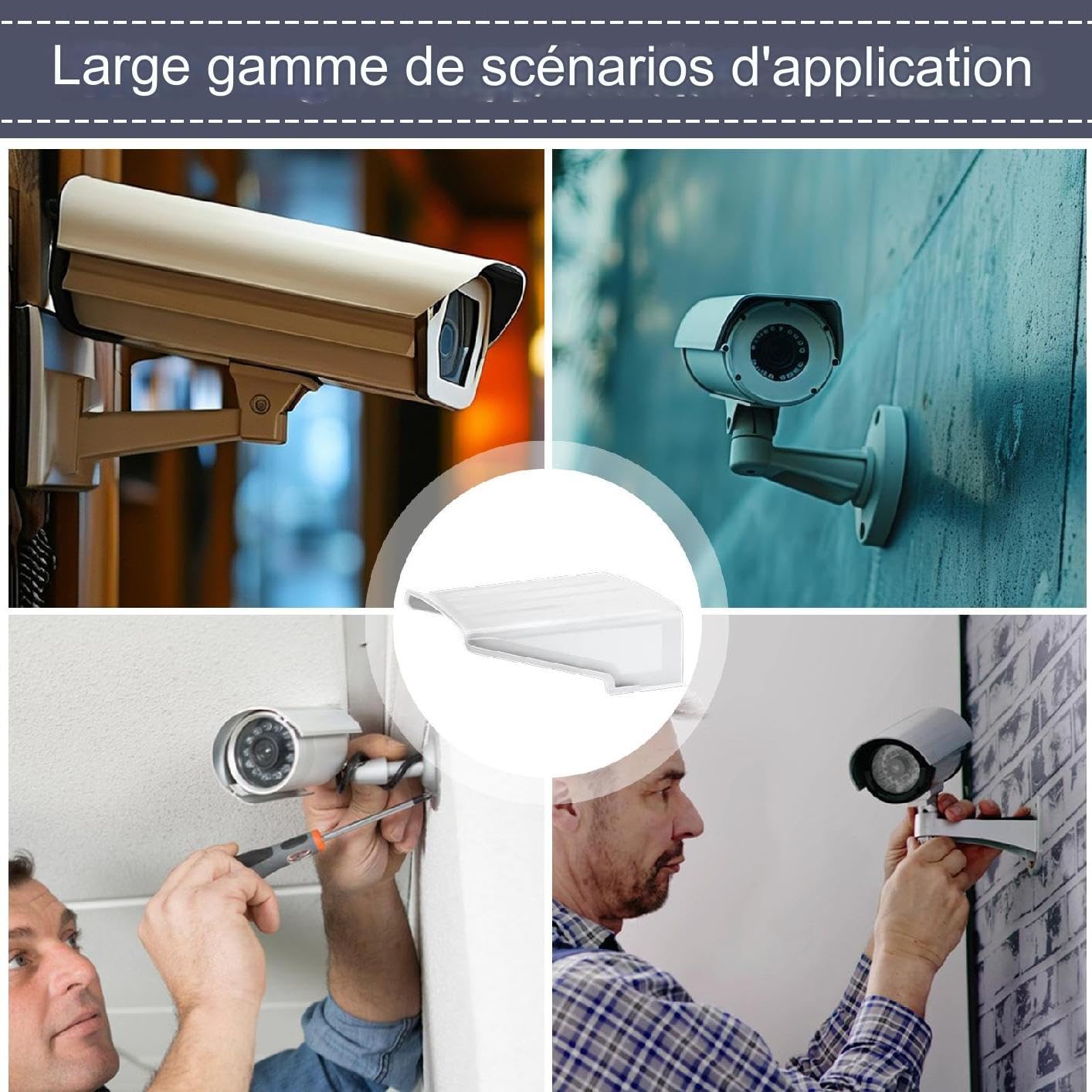 Housse De Caméra De Sécurité - Protection Solaire Étanche Anti-Poussière - Couvercle Anti-Poussière pour Caméra De Sécurité Extérieure | pour Maison Jardin Hôtel Restaurant Centre Commercial