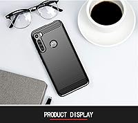 Vista 7 de Asuwish Funda compatible con Moto One Fusion+ Plus y protector de pantalla de vidrio templado, accesorios de celda, fundas protectoras de silicona