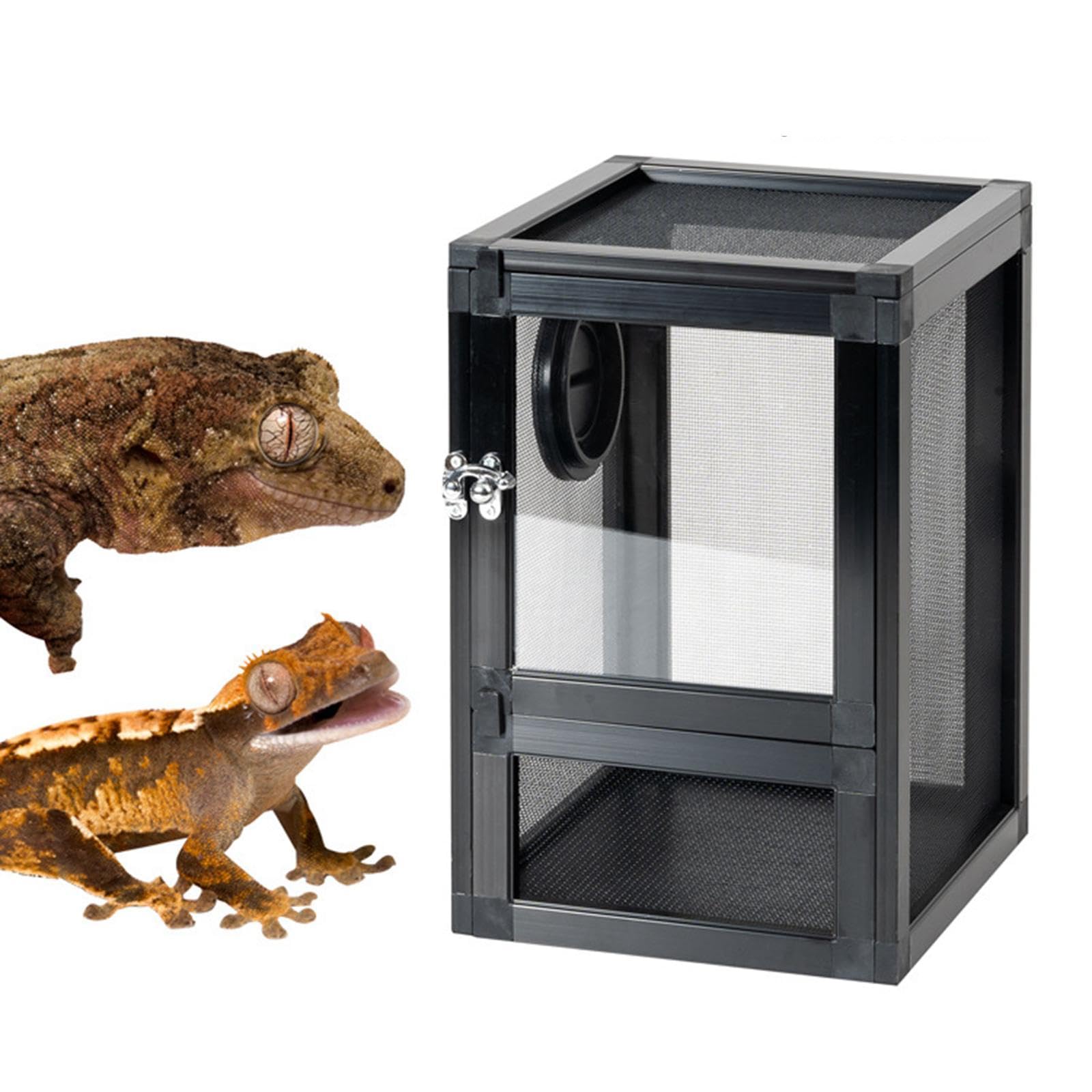 Reptiles Habitat Tortuga Caja de Cría Caja de Cría Serpiente Mascota Gecko Portátil con