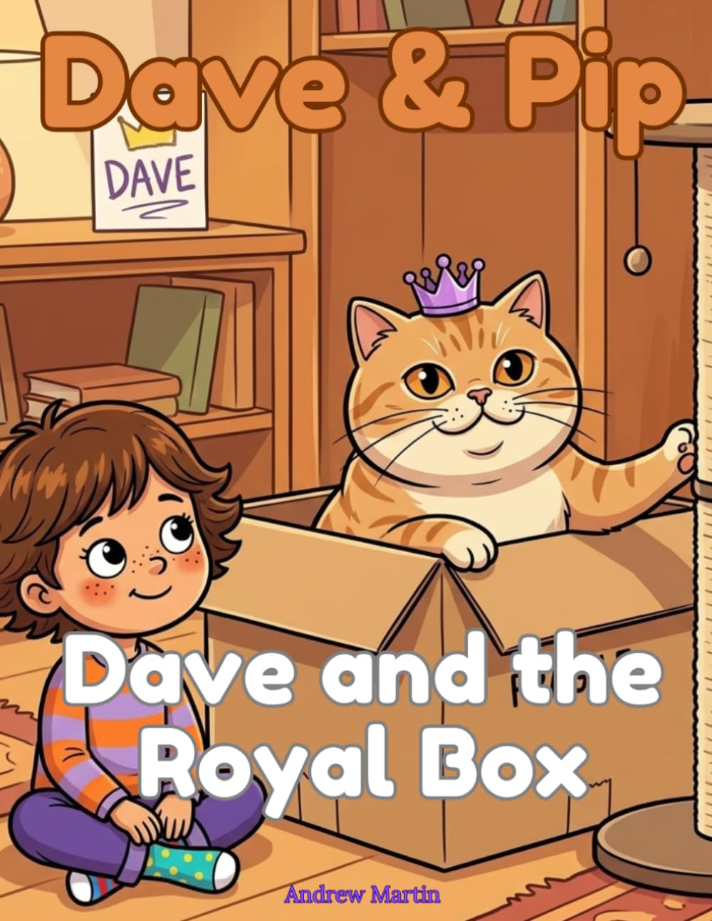 Dave & Pip: Dave and the Royal Box: A Funny Birthday Cat Story and Colouring Book for Kids Ages 5-9 (Dave & Pip: Standalone Stories)