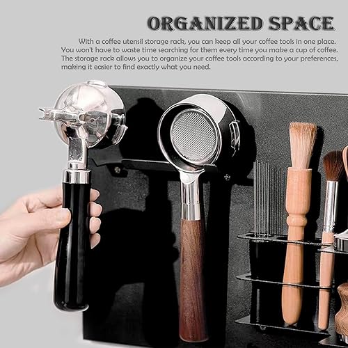 Miniatura 3 de Accesorios y organizador de barra de café, soporte de portafiltro para portafiltros de café de 51/2.283 in, accesorios de expreso, cocina, bar,