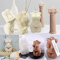 Vista 5 de Moldes de vela corporal para hacer velas, molde de silicona 3D, molde de vela corporal para mujer, moldes de silicona para velas corporales, molde
