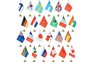 Miniature World Flags for Global Exploration