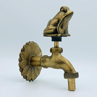 GRIFO JARDIN 1/2" DECORATIVO "RANA" CON RACOR MANGUERA