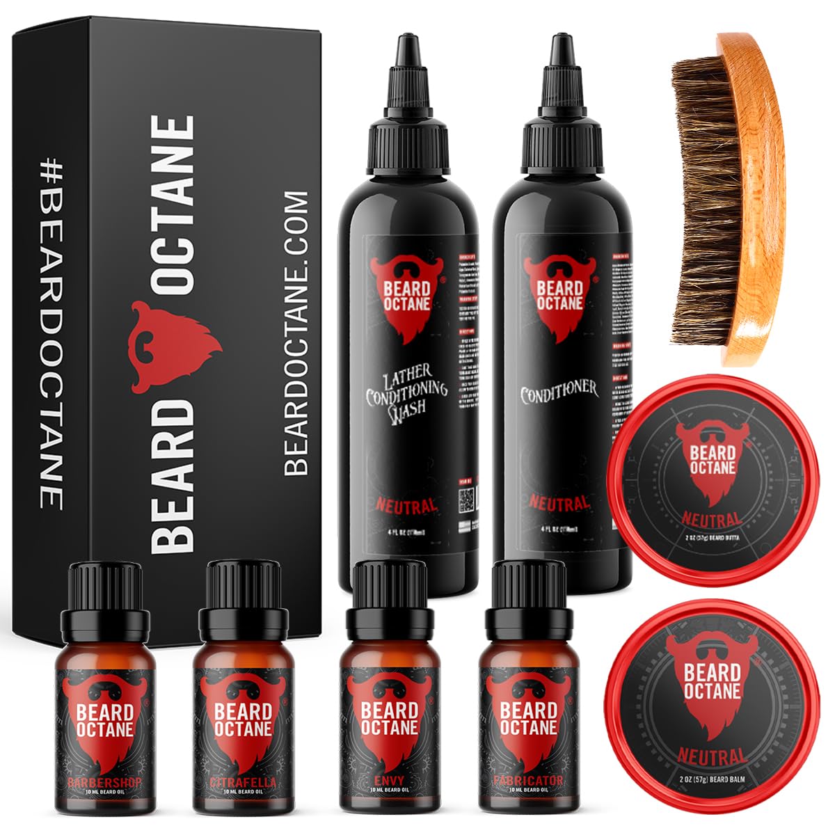 Beard Octane Men's Beard Care Starter Kit Set 4 Beard