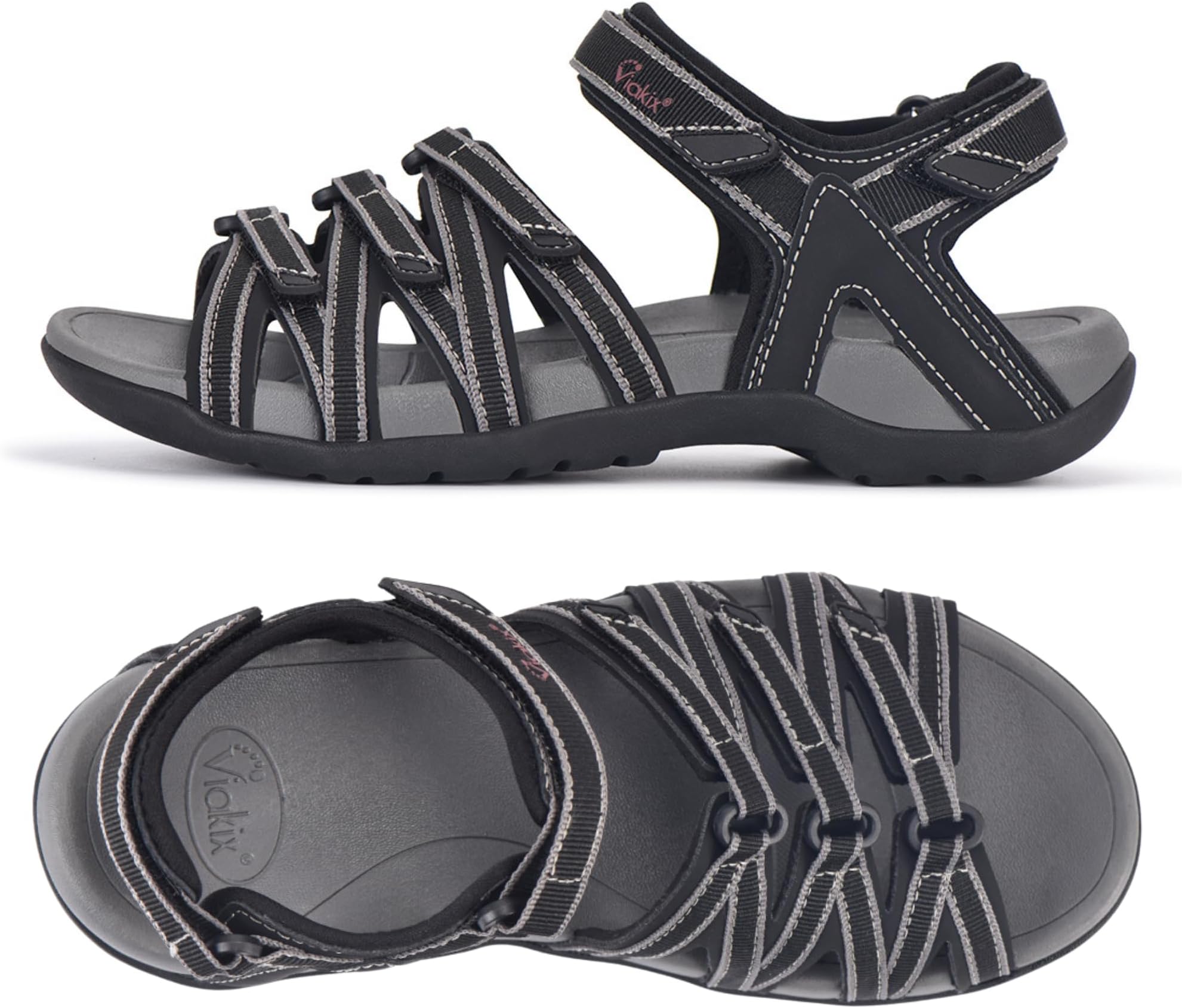 Viakix Womens Sport Sandals, Comfortable Walking Hiking Water Sandals