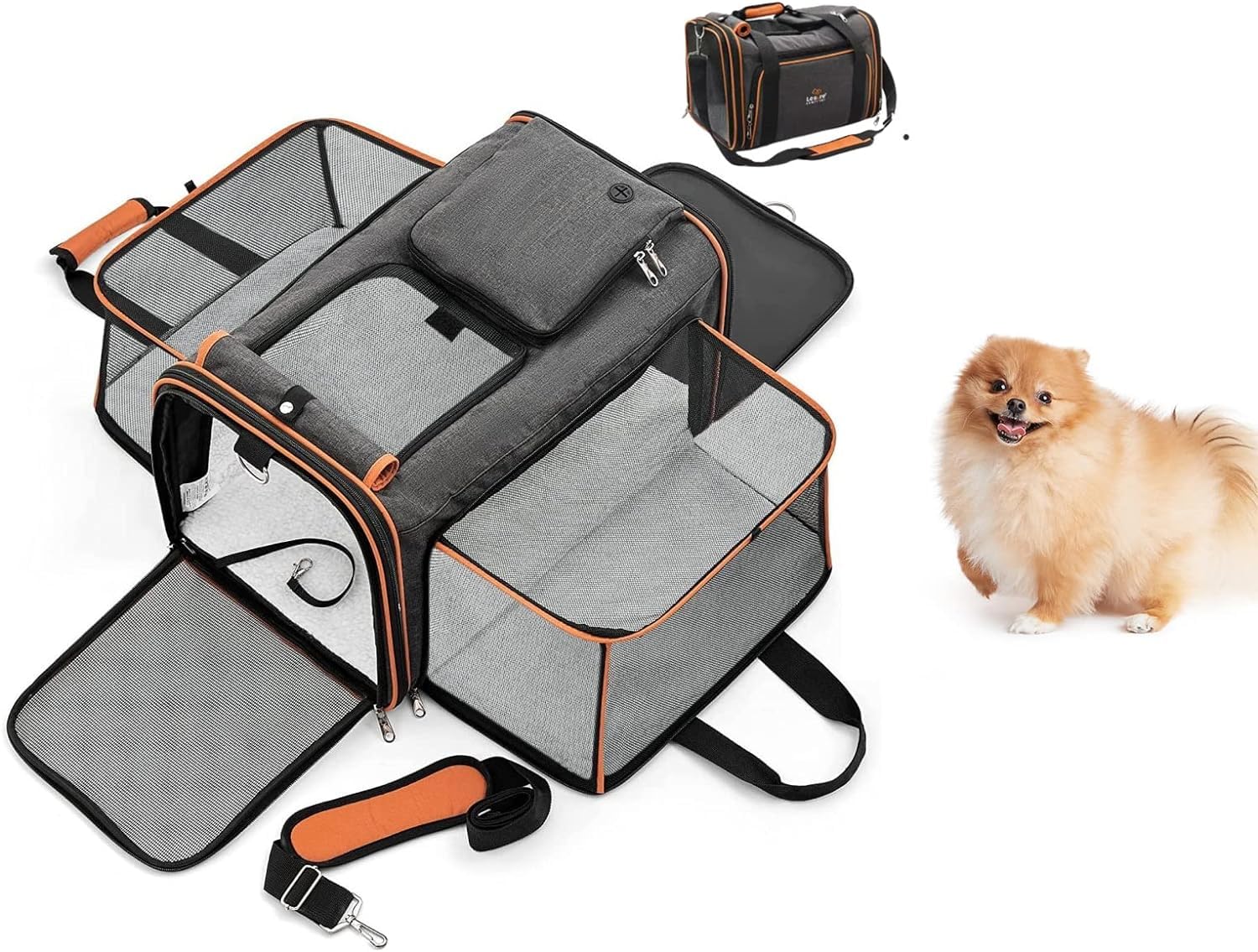 Abhsant Cat Carrier Bag, Dog Carrier Bag, Breathable Dog Bag, Transport Box for Cats and Dogs of Pet Carrier Bag with Shoulder Strap and Foldable Dog (43 x 28 x 28 Cm) (B0CJXPSNQ1) Amazon Price History, Amazon Price Tracker
