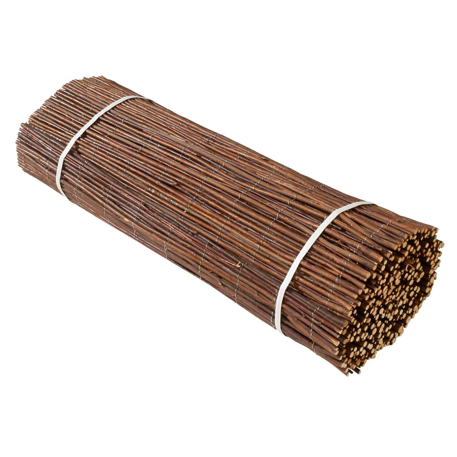 KARAT Weidenmatte in 5 Größen · 200x300 cm · Sichtschutzmatte aus Weide · für Garten, Balkon und Terrasse · Balkonsichtschutz · natürlicher Sichtschutzzaun (Braun)
