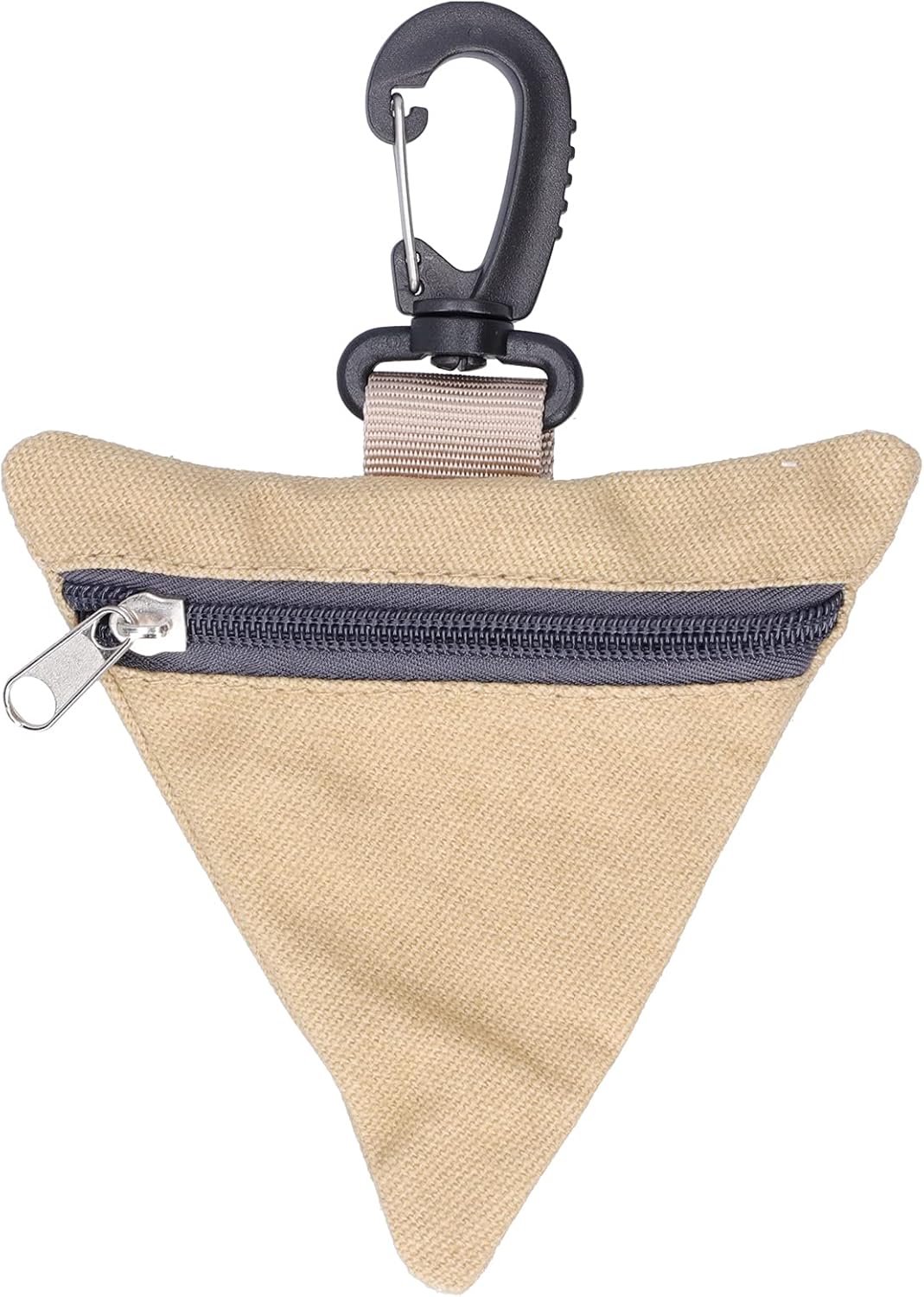 Portable Coin Purse Oxford Cloth Outdoor Triangular Money Key Storage Waist Bag with Buckle Multi Functional Coin Purse Outdoor Tactical Coin Pouch Nylon Waist Bag