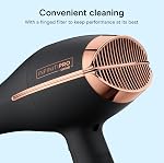 SÉCHOIR À CHEVEUX PRO CONAIR INFINITIPRO 1875 W avec moteur AC et technologie céramique, Noir