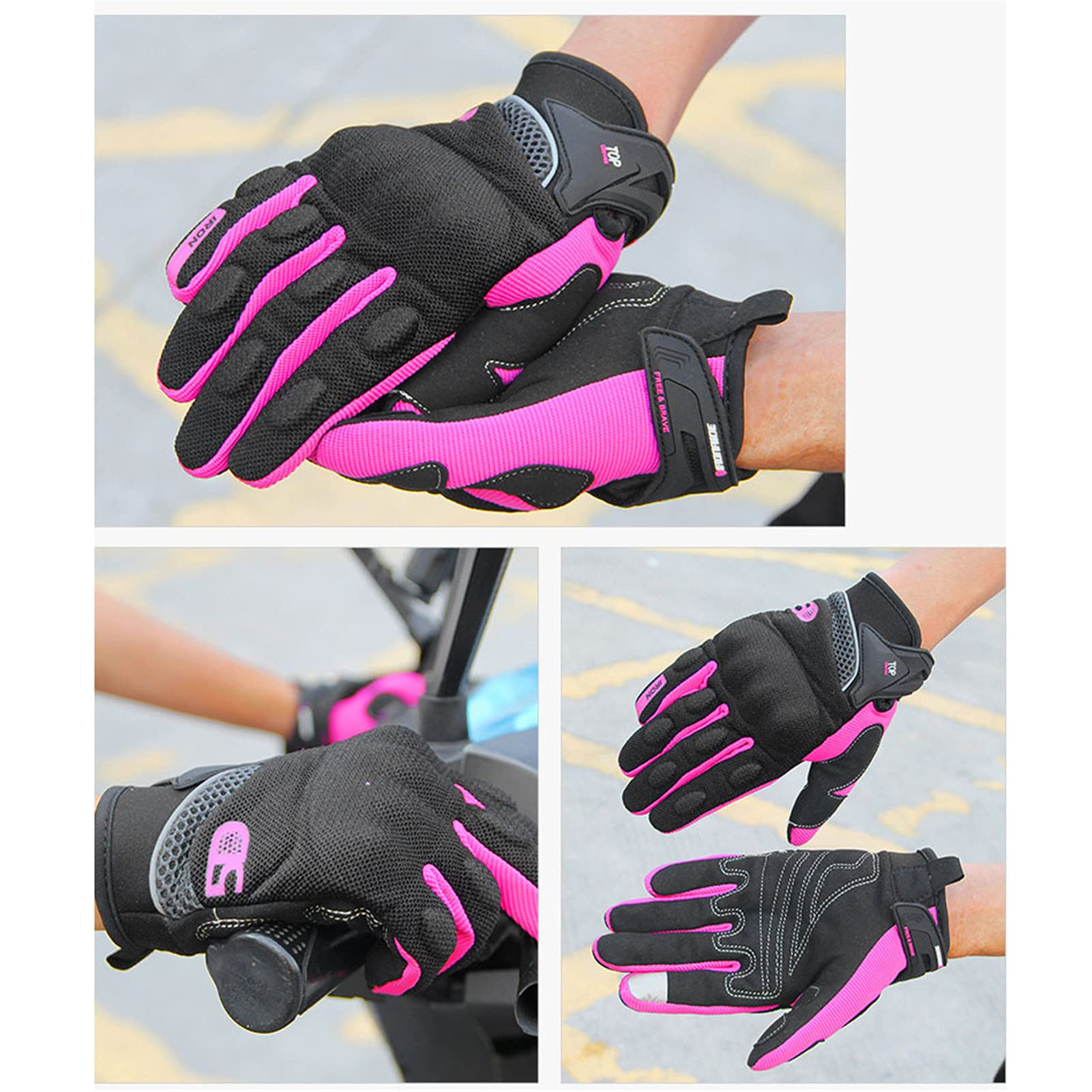Skelett-Fahrradhandschuhe – Gel Gepolstert, Touchscreen-tauglich, Rutschfester Griff (M, L, XL)