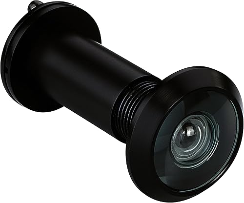 TOGU TG3016YG-BC Lente de vidrio HD de latón macizo con certificación UL, mirilla de 220 grados con cubierta de privacidad resistente para puertas