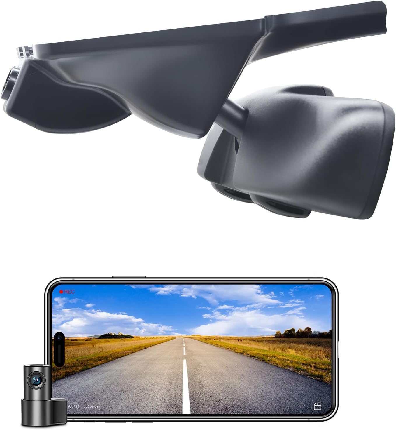 4K Front & 2K Rear 2 Channel HDR Dash Cam, Dual STARVIS 2 IMX678 IMX675, Custom Fit for Chrysler Voyager Gen6 2020 2021 2022 2023 2024 2025 (Model A), L LX LXI etc, 5GHz WiFi, GPS,128GB Card